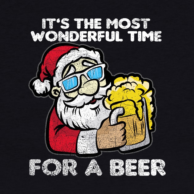 Christmas-It's The Most Wonderful Time For A Beer by AlphaDistributors